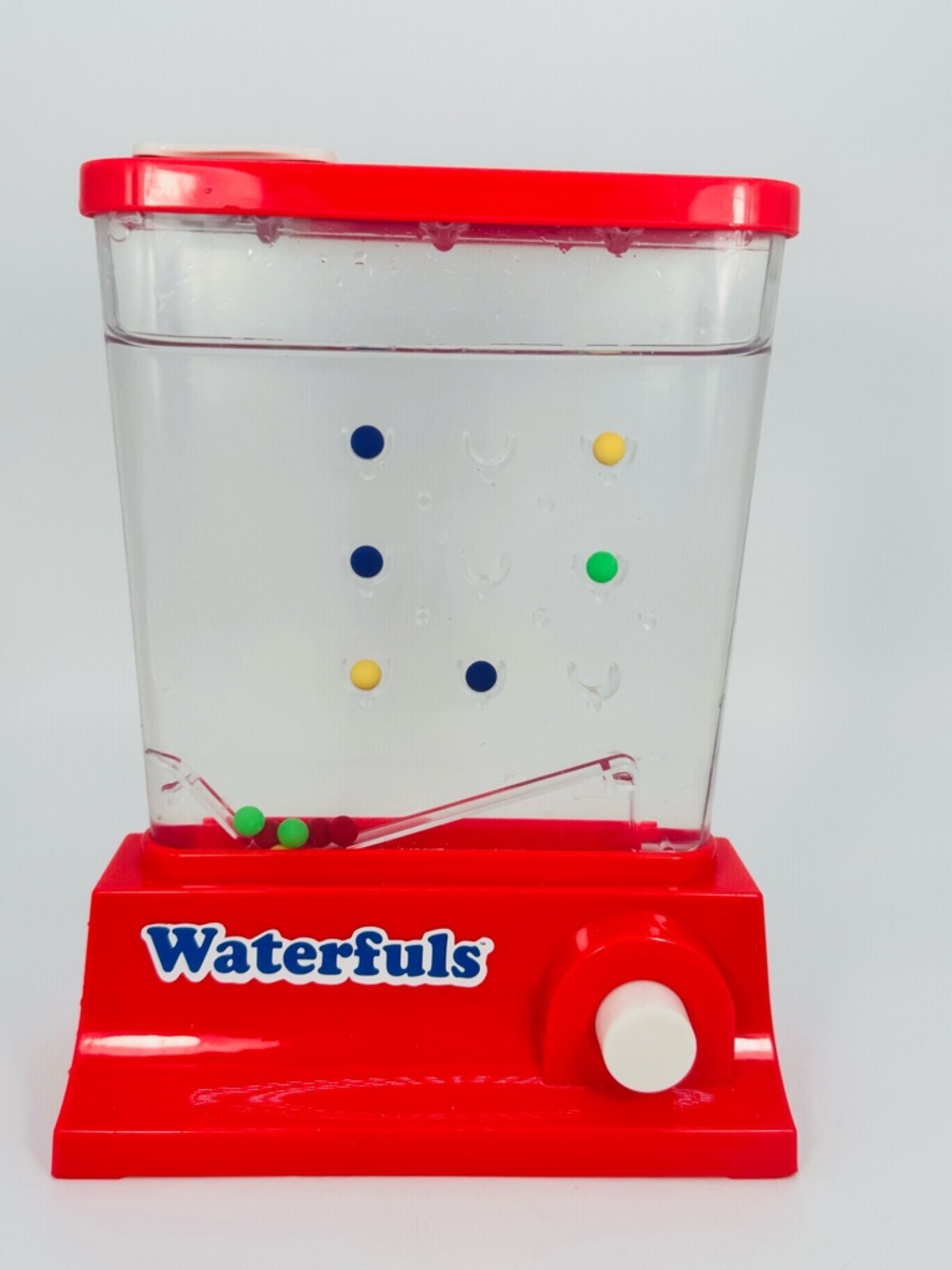 Waterfuls Handheld Water Ring Toss Game Red PlayMonster Travel Toy Vtg - Works